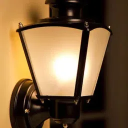 Fos Lighting 'Classic' Black & Transparent Aluminium Small Outdoor Wall Light - Set of 1-48