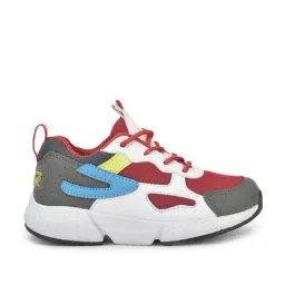 Leap7x By Liberty Kids Maroon & White Lace Up Shoes-picture-10