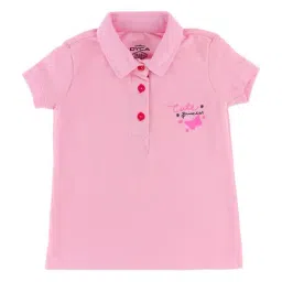 Dyca Kids Pink & Red Cotton Printed T-Shirt-3