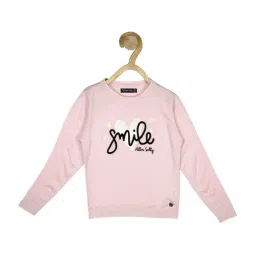 Allen Solly Junior Pink & Black Cotton Printed Full Sleeves Sweater-image-82