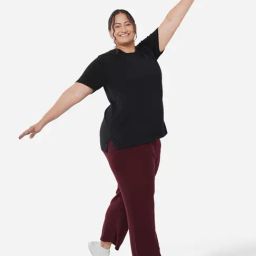 BlissClub Black At-Ease Cotton Knit Top-image-2