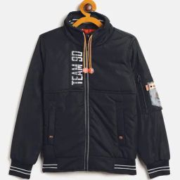Duke Kids Black Quilted Full Sleeves Jacket-image-41