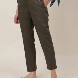 Fabindia Green Mid Rise Pants-image-57