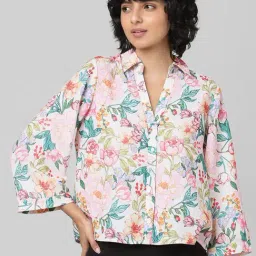 Only Multicolor Floral Print Shirt-image-74