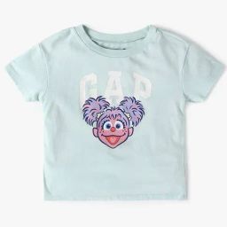 GAP Girls Green Cotton Graphic T-Shirt-image-109