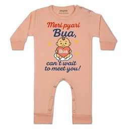 Arvesa Kids-Unisex Peach Cotton Rompers-picture-47