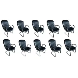 MRI Enterprise Fabric Fabric Capsule Chair Black (Set of 10 Pcs)-48