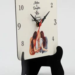 FNP Multicolor MDF Printed Mother Daughter Forever Together Table Clock image 3