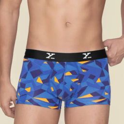 XYXX Prism Blue Slim Fit Printed Trunks-picture-22