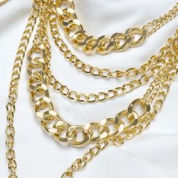 Joker & Witch Chain Links Alice Gold Layered Necklace-image-66