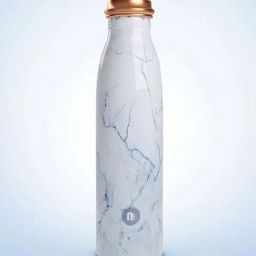 Everything Beautiful Blue Copper Water Bottle - Seamless (0.95 L)-image-14