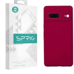 Sprig Liquid Silicone Back Cover for GOOGLE PIXEL 7 (Red)-image-90