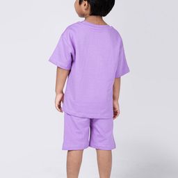 Hopscotch Girls Lavender Pure Cotton Printed Clothing Set-picture-44
