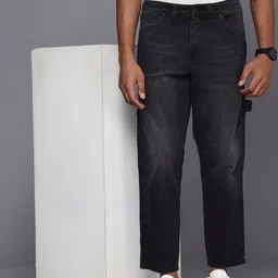 Louis Philippe Jeans Men Loose Fit Light Fade Stretchable Jeans-picture-54