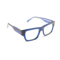 Opium Lightweight Stylish Blue Square Optical Frames for Men-image-12
