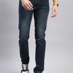 Monte Carlo Green Tint Regular Fit Jeans-image-43