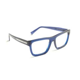 Opium Lightweight Stylish Blue Square Optical Frames for Men-picture-26