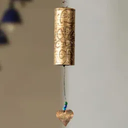 ExclusiveLane Golden Iron Sonorous Ghantadi Kutch Decorative Hanging Wind Chime-picture-49