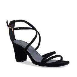 Eridani Women's Merielle Black Ankle Strap Sandals-image-45