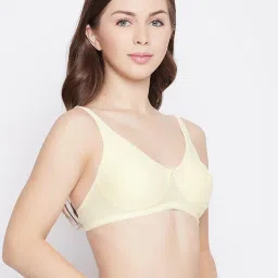 Clovia Light Yellow Non Wired Non Padded Full Coverage Bra image 3