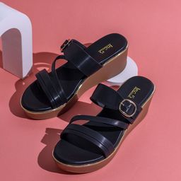 Inc 5 Party Wedge Sandals with Buckles-15