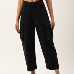 Bene Kleed Black Straight Fit Mid Rise Jeans-picture-4