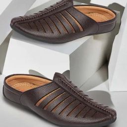 Fausto Men's Brown Mule Shoes-image-85