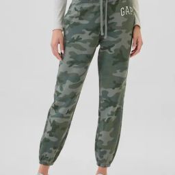 GAP Green Blended Printed Joggers-image-23