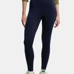 Jockey Navy Slim Fit Leggings-image-65
