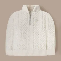 Cherry Crumble Unisex Cream Cotton Regular Fit Sweater-image-98