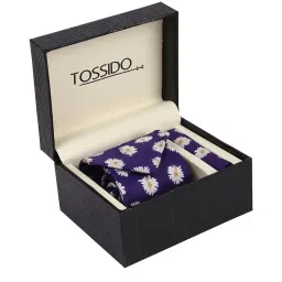 Tossido Multi Printed Necktie and Pocket Square Set For Men image 1