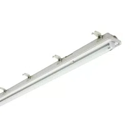 RS PRO 140 W Fluorescent Batten Light, 230 V Batten Damp Proof Light, 2 Lamp, 1.83 m, IP65, 1884686-31