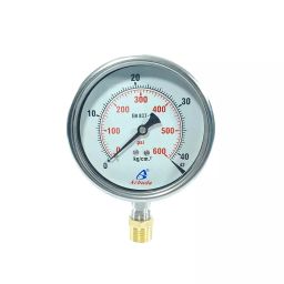 Arbuda 2-1/2 Inch Stainless Steel Analog Pressure Gauge Back Connection Without Glycerin (Range 0 -140 Kg/cm²)-image-67