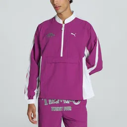 Puma x MS Tiempo Brand Logo Printed Relaxed Fit Jacket-31