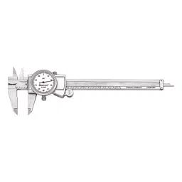 Starrett Dial Caliper, 6Inch, 0.001" Graduation, 3202-6-35