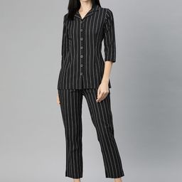 Cottinfab Striped Pure Cotton Co-Ords-picture-17