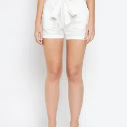 BRINNS Off White Cotton Shorts-picture-23