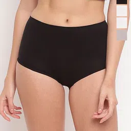 La Intimo Women Pack of 5 Cotton Boyshort Briefs-image-35