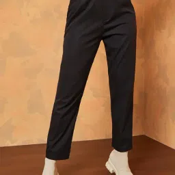 Styli High Waist Peg Leg Trouser-image-61