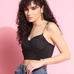 Da Intimo Black Medium Coverage Bralette-image-75
