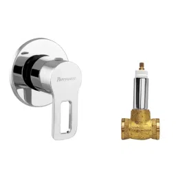 Parryware Pluto Brass Chrome Finish Single Lever Stop Cock with Concealed, G3883A1+G5053A1-picture-26