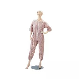 AS ONE Front-Opening Long-Term Care Nightwear L Size Pink, 0-4427-02-image-84