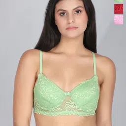 StyFun Floral Bra Full Coverage Underwired Lightly Padded-9