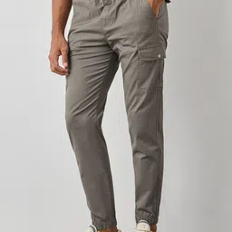 Red Flame Men Mid-Rise Cargo Style Jogger-image-66