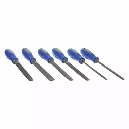 Westward Hand File Set 152.4 mm (6 Inch) File Length without Tang, 10Z760 (Pack of 6)-35