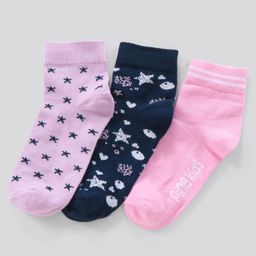 Pine Kids Regular Length Anti Microbial Washed Socks Pack of 3 (Color May Vary)-image-73