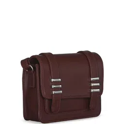 Mast & Harbour Textured PU Structured Handheld Bag with Cut Work image 2