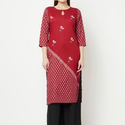ANIYAH Women Floral Printed Straight Kurta-image-34
