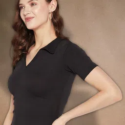Moda Rapido Ribbed Layered Crop Top image 2