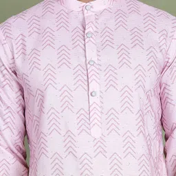 Anouk Men Printed Regular Sequinned Kurta with Pyjamas image 3